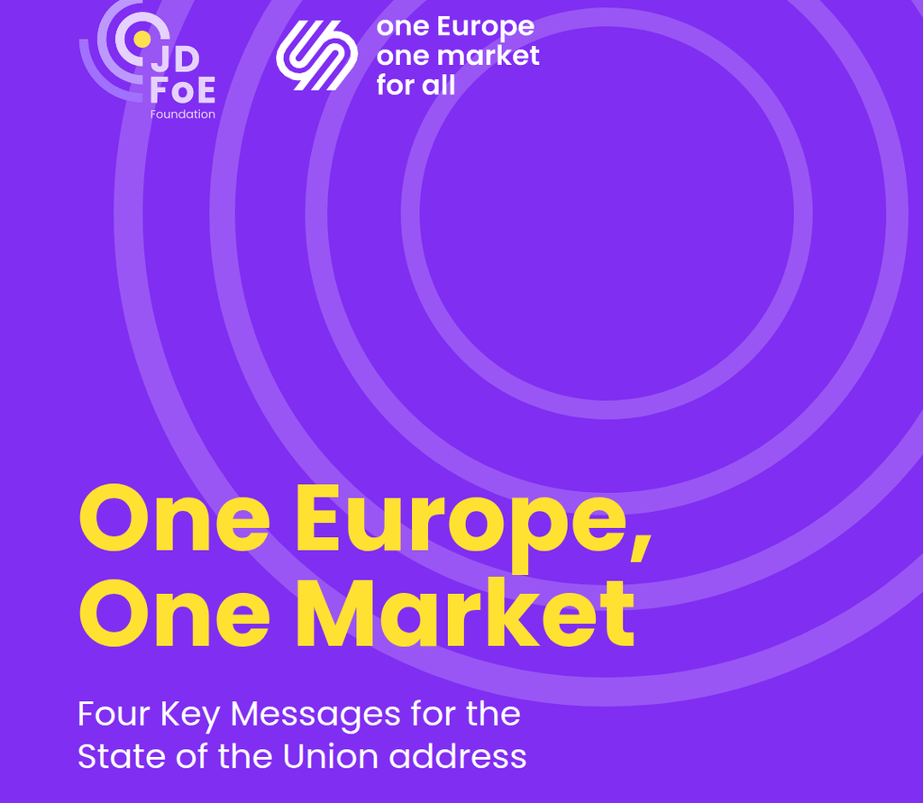 One Europe, One Market: four priorities for the 2026 State of the Union